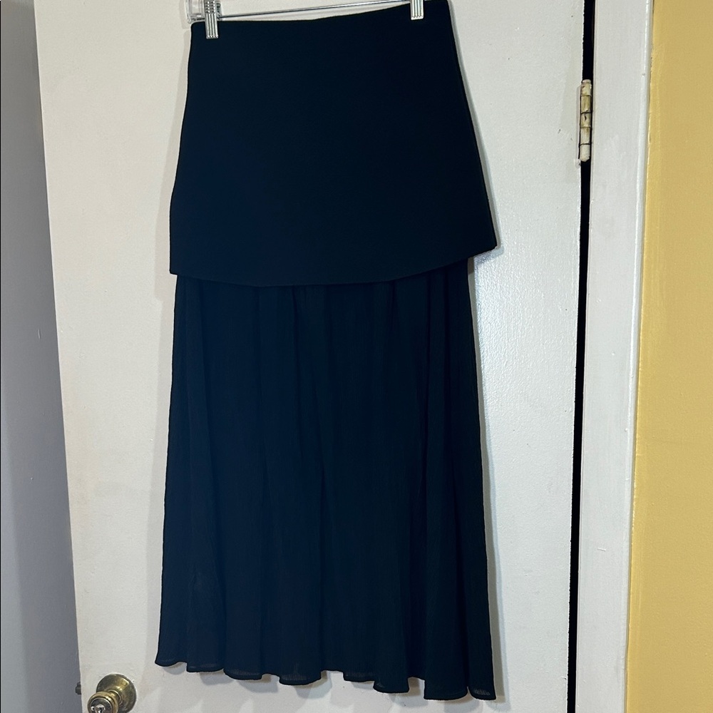 Zara Semi Sheer Midi Skirt